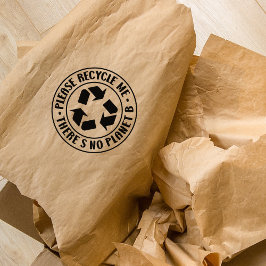 どうかリサイクルして下さい、惑星Bはありません。 ラバースタンプ