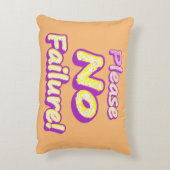 「どうか失敗しないでくれ！」 かわいいデザイン。買今 アクセントクッション (裏面(縦))