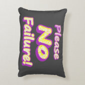 「どうか失敗しないでくれ！」 かわいいデザイン。買今 アクセントクッション (裏面(縦))