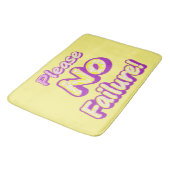 「どうか失敗しないでくれ!」 かわいいデザイン。買今 バスマット (アングル)