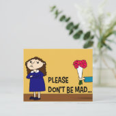 どうか怒らないで ポストカード (スタンド正面)