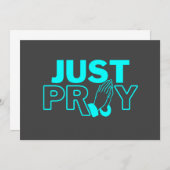 どうか神に祈れ 招待状 (正面/裏面)