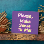 「どうか私に理解を持って下さい！」 かわいいデザイン。買今 フォトプラーク (側面)