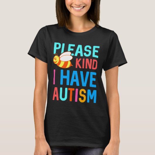どうか私に自閉症を持って下さい Tシャツ (正面)