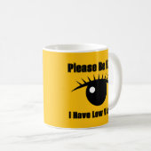 どうか親切にして、私は視力が低い コーヒーマグカップ (正面右)