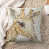 どうしたの？ビッグ・アイズ・キリン クッション (ブランケット)