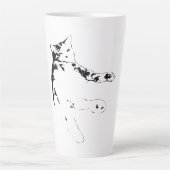 どうしたの、人間 カフェラテマグ (正面)