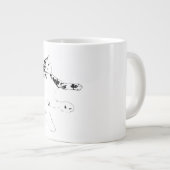 どうしたの、人間 ジャンボコーヒーマグカップ (正面右)