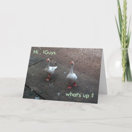 どうした？やあ！みんな カード (正面)