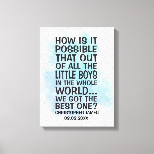 どうしてこんなことが可能なの キャンバスプリント (正面)