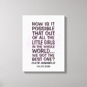 どうしてこんなに多くの幼い女の子がいる中で キャンバスプリント (正面)