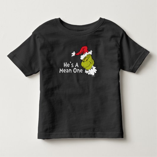 どうしてインチはクリスマスを盗んだか |彼は意地悪だ トドラーTシャツ (正面)