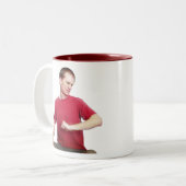 "どうして私より緩衝はそんなにありますか。" ツートーンマグカップ (正面左)