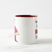 "どうして私より緩衝はそんなにありますか。" ツートーンマグカップ (中央)