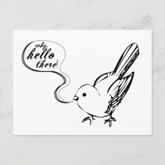 どうして、こんにちは!ポストカード ポストカード (正面)