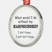 どうしようハープシコード メタルオーナメント (左)