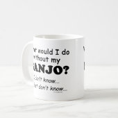 どうしようバンジョコーヒーマグ コーヒーマグカップ (正面左)