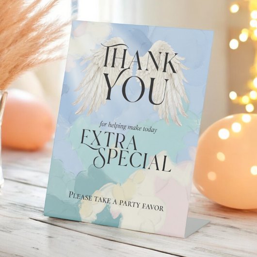 「どうぞ一つ取って下さい」天国のパーティーの好意 台座サイン