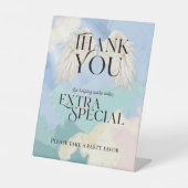 「どうぞ一つ取って下さい」天国のパーティーの好意 台座サイン (正面)