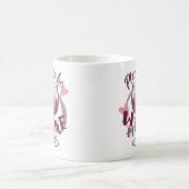 どうぞ私のワイングラスおもしろい文字かわいい愛 コーヒーマグカップ (中央)