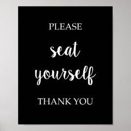 どうぞ自分で座って下さい ポスター