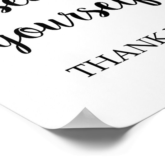 どうぞ自分で座って下さい ポスター (角)