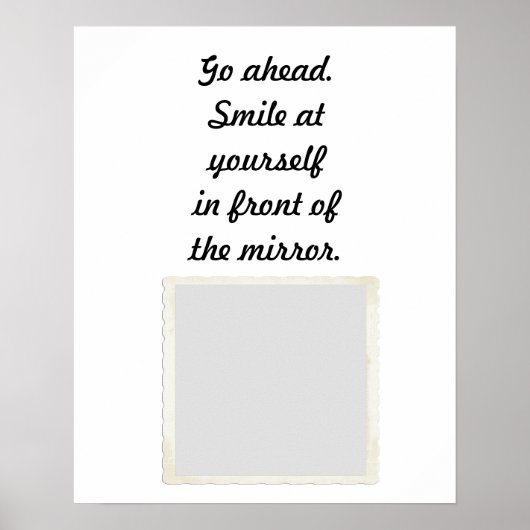 どうぞ。スマイルの前で自分で鏡 ポスター (正面)