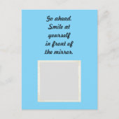 どうぞ。スマイルの前で自分で鏡 ポストカード (正面)