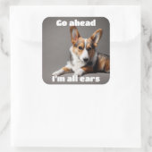 どうぞ。私は耳いっぱいだ。 スクエアシール (バッグ)