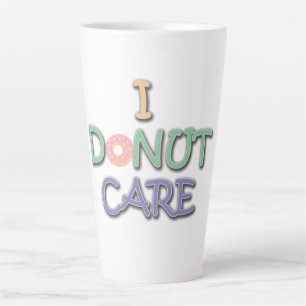 どうでもいいドーナツのダサいフォントデザイン カフェラテマグ