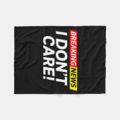 どうでもいいニュース面白い フリースブランケット (正面(横))