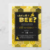 どうなるだろう |性別によるパーティーの表示 招待状 (正面)