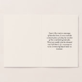 「どうもありがとう！」 グリーティングカード 箔カード (内部)