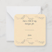 どうもありがとう。 ノートカード (裏面)