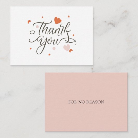 どうもありがとう ノートカード (正面/裏面)