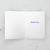 どうもありがとう？君の詩感謝していは下手だ サンキューカード (内部)