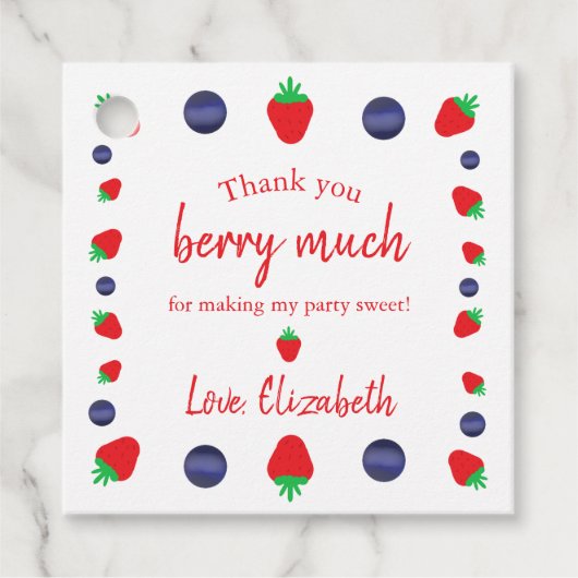 どうもありがとベリーマッチありがと フェイバータグ (正面)