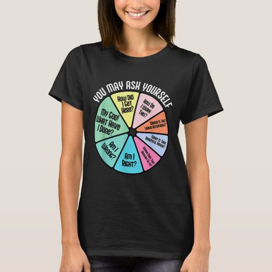 どうやってここに来たんだろう どうやって Tシャツ (正面)