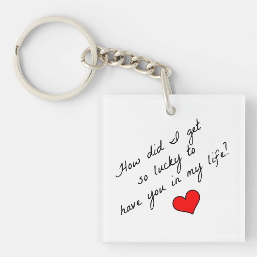 どうやって私は幸運なキーチェーンを手に入れたのか キーホルダー (正面)