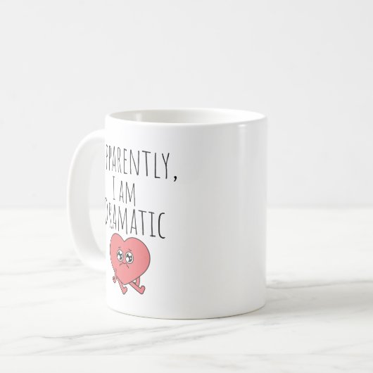 どうやらおもしろい私はドラマチックだ コーヒーマグカップ (正面左)