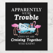 どうやらクルージング・ワインの時に困ったらしい ワインラベル (シングルラベル)