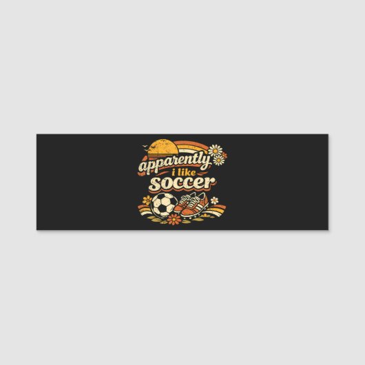 どうやら私はサッカーが好きらしい 名札 (正面)