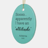 どうやら私はセラミッおもしろいクOの態度を持っている セラミックオーナメント (左)