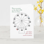 どう猛な花型女性歌手による生命カードの車輪 カード (黄色い花)