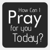 どう祈する？クリスチャンのシール スクエアシール (正面)