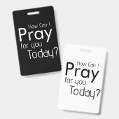 どう祈する？クリスチャン バッジ (表裏)