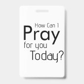 どう祈する？クリスチャン バッジ (裏面)