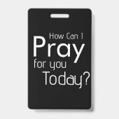 どう祈する？クリスチャン バッジ (表面)