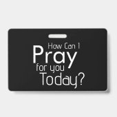 どう祈する？クリスチャン バッジ (表面)