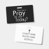 どう祈する？クリスチャン バッジ (表裏)
